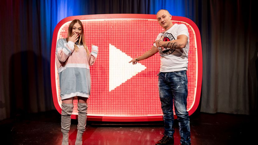 YouTuber Bianca "Bibi" Claßen and rapper Olexesh