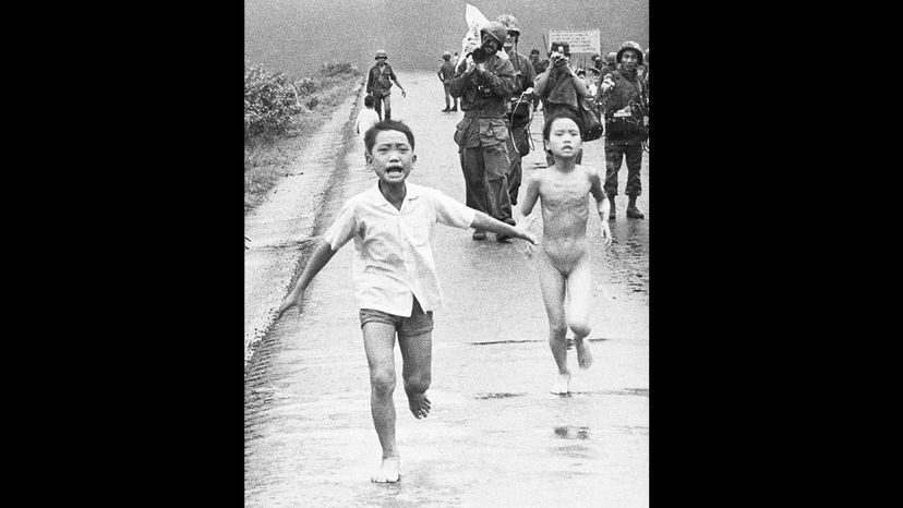 children fleeing napalm, Vietnam