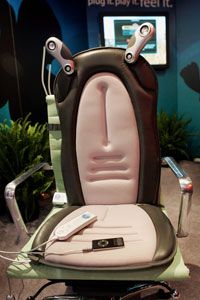 If you can't afford a massage chair, consider a removable cushion with massage and heating elements.
