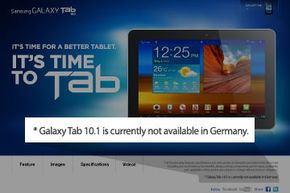 In this article, get the full story on why the Galaxy Tab 10.1 Web page includes this disclaimer. 