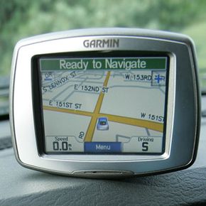A Garmin GPS unit. See more pictures of essential gadgets.